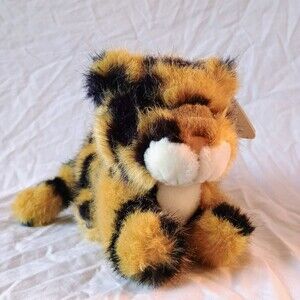 RARE - New With Tags Vintage Plush Dakin Kenya Tiger Cub 7" Stuffed Animal 1988